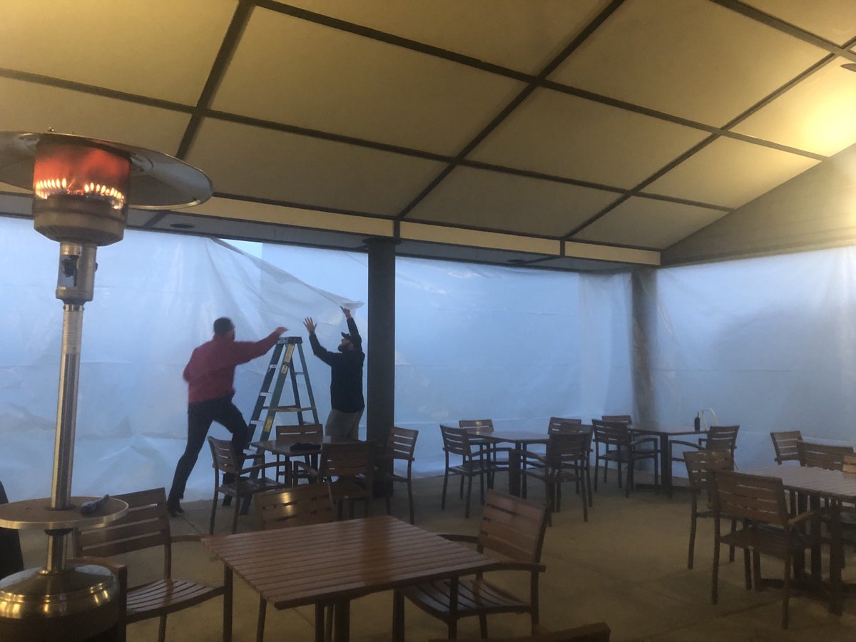 DavidJPeruII's tweet photo. Adapting to keep our guests safe and warm after a great round of golf @GolfKentonCo , get some steps in, makes some birdies and enjoy a bite or a drink afterwards. Looking forward to seeing our golfers year round #2020isdifferent come on 2021 https://t.co/Iw1yx3pIUt