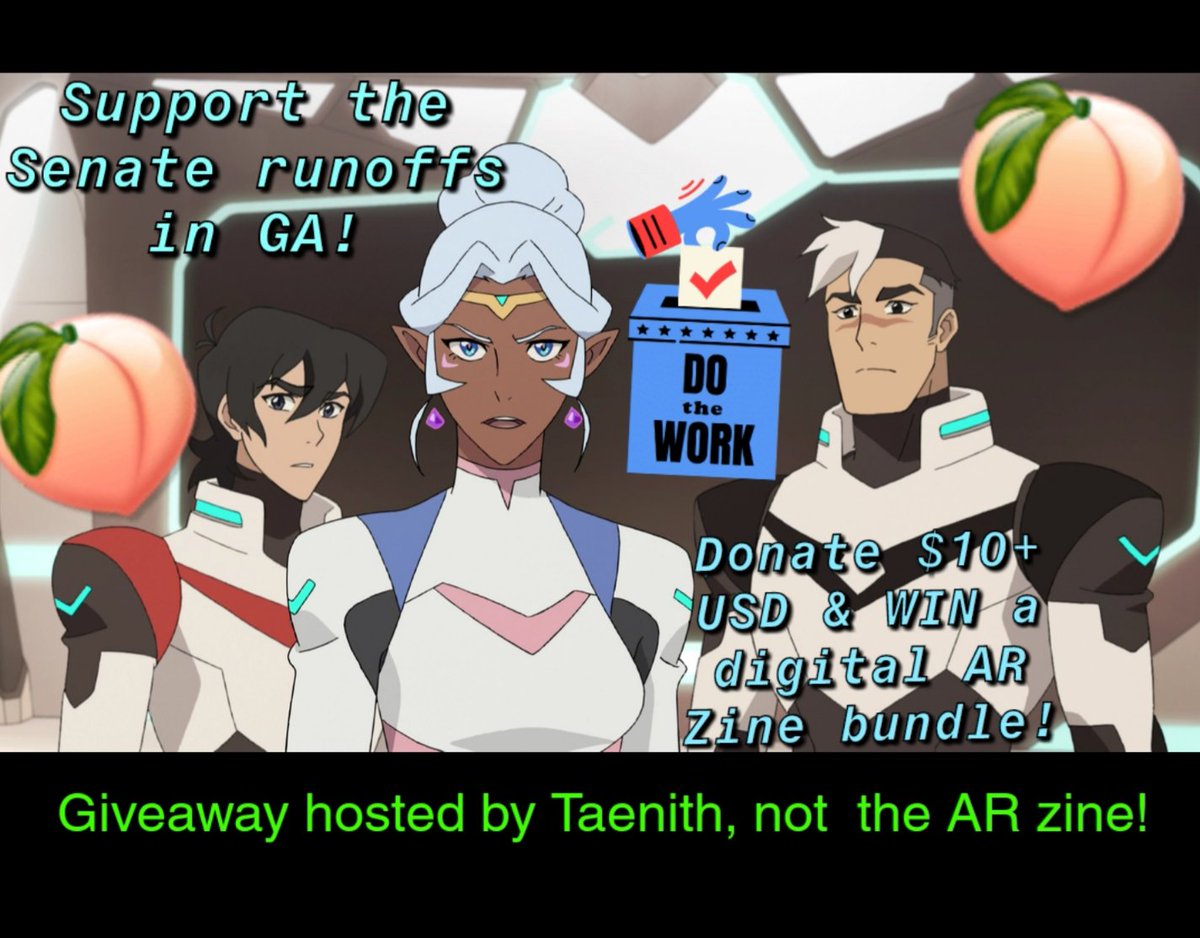 GIVEAWAY TO SUPPORT THE GA RUNOFF RACESHey  #Sheith fam, want to WIN a  @RealitiesZine digital bundle ($30 USD) AND fight fascism?Donate $10 USD or more to the fight for a chance to win! (Non US ppl, there IS a way to enter.)I'm NOT affiliated w/the zine!RULES BELOW