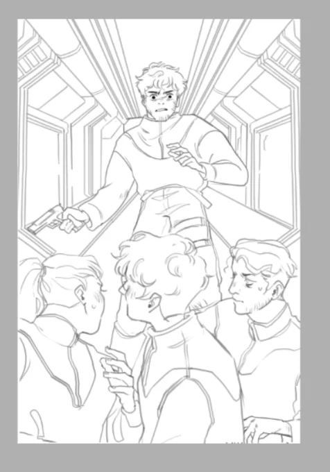 just found this lineart from time to kill ep,,,,, its good but man i REALLY dont wanna color 
