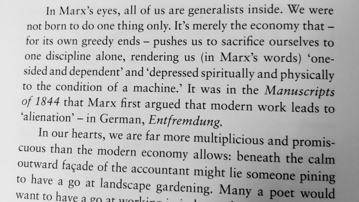 We were not born to do one thing only - General Ist 😉