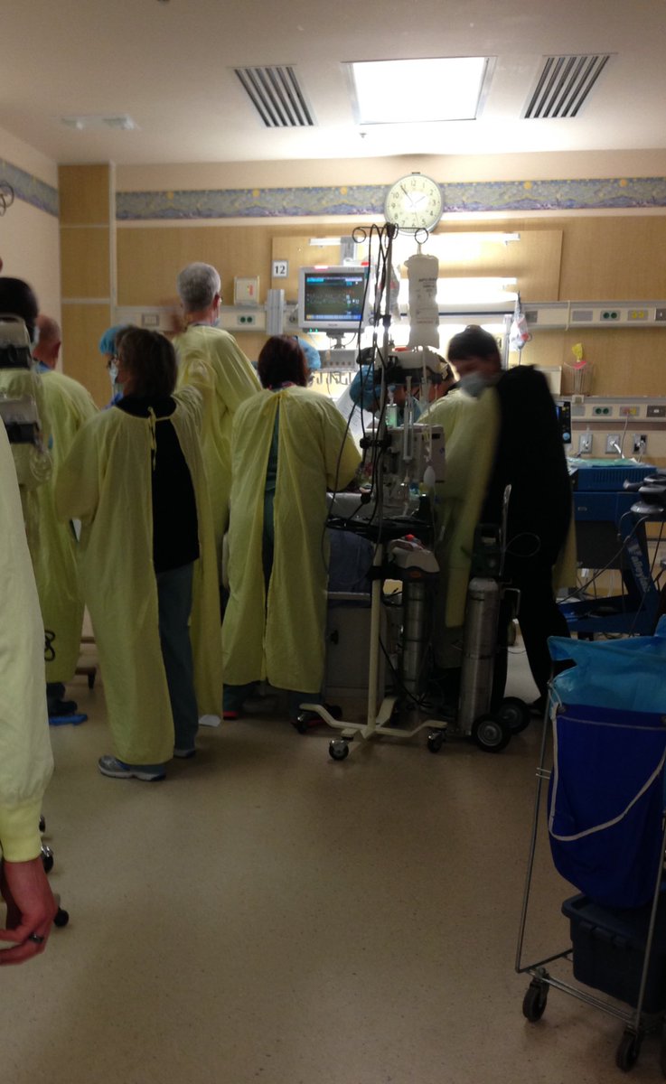 This is the moment my son coded (his heart stopped) in the ICU. He was here because he had a lung infection that went septic and put his tiny body into shock and every organ system in him was shutting down. These people all saved his life.