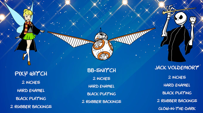 🧚Wizards of Walt Enamel Pin Collection😍
Enamel pins inspired by wizards, magical lands, and timeless characters from Harry Potter and Disney.🧙
✅Now in Kickstarter:👇👇👇
kickstarter.com/projects/pedro…