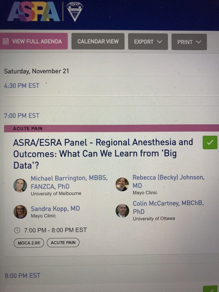 Ellen Soffin, MD, PhD (@esoffin) on Twitter photo I’ve been looking forward to this all day: 30 mins to go!
<a href="/barringtonmj/">Michael Barrington</a> <a href="/SLKoppMD/">Sandy Kopp</a> <a href="/rljohnsonmd/">RLJohnson</a> <a href="/colinjmccartney/">Colin J.L. McCartney</a> #ASRAWORLDWIDE2020 #ASRAFALL20 I’ve been looking forward to this all day: 30 mins to go!
<a href="/barringtonmj/">Michael Barrington</a> <a href="/SLKoppMD/">Sandy Kopp</a> <a href="/rljohnsonmd/">RLJohnson</a> <a href="/colinjmccartney/">Colin J.L. McCartney</a> #ASRAWORLDWIDE2020 #ASRAFALL20