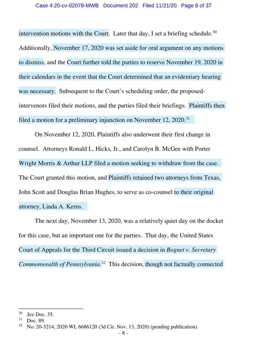 Pages 7-11 provide a concise tick rock to all the actions, attorney withdrawals/addition, motions, briefing schedule and explains how the 3rdCCOAs BOGNET was the controlling legal framework as it relates to standingstay with me because it’s gonna a GOOD https://ecf.pamd.uscourts.gov/doc1/15517440657