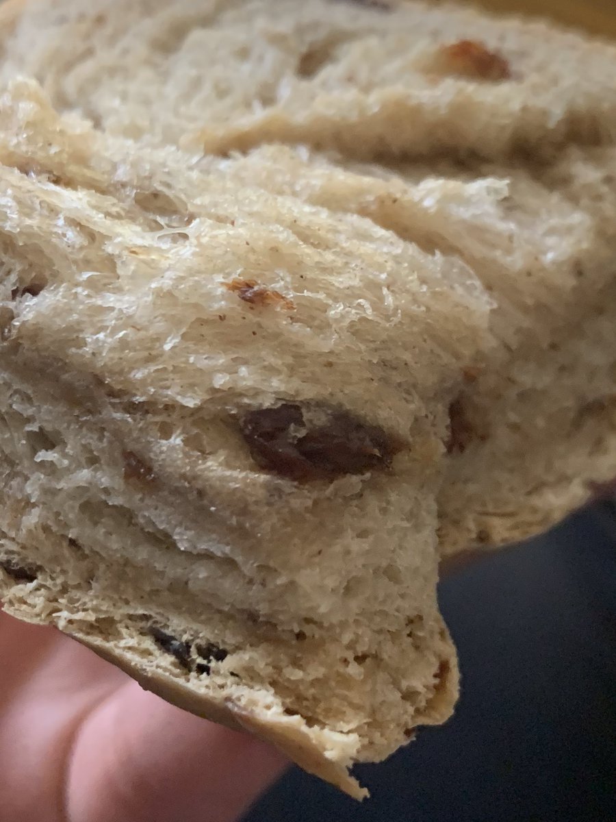 zenuniverse0306's tweet image. Made another cinnamon raisin loaf. It is some of the best bread I’ve ever had. Recipe in precious tweet. #raisinbread #cinnamonrolls #cinnamonbread #breadbakjng