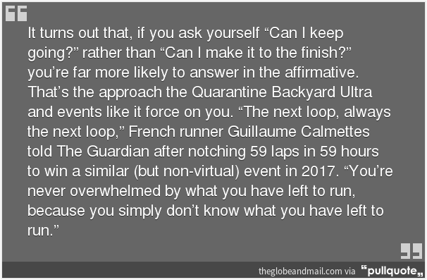 raceryapp's tweet photo. What's the best way to approach a race (or pandemic) with no known finish line? @sweatscience has an answer. https://t.co/OaygcRV8cF https://t.co/gHa8kECs1M