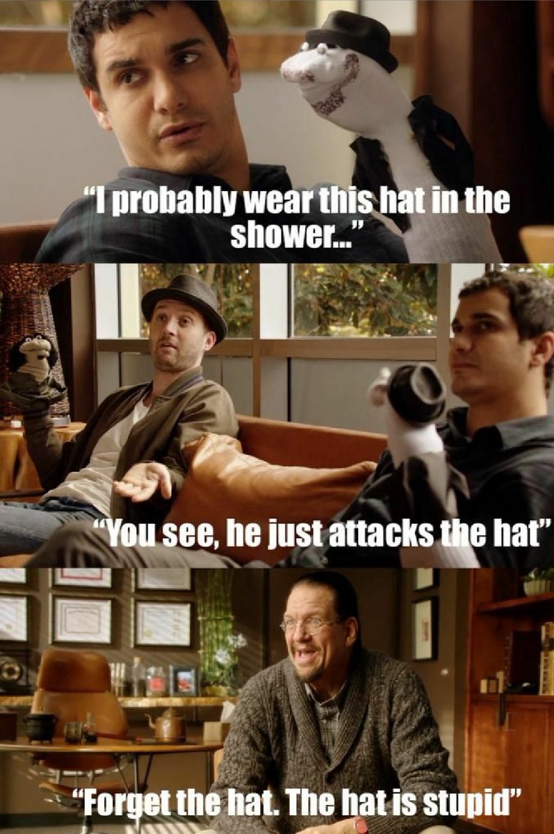 🇪🇦 "- Probablemente lleve este sombrero en la ducha 
+¿Lo ves?Acaba de atacar el sombrero!
* Olvida el sombrero! El sombrero es estúpido!

#SaveScorpion #NickSantora <a href="/amazon/">Amazon</a> <a href="/ScorpionCBS/">Scorpion</a> <a href="/ViacomCBS/">viacomcbs</a> <a href="/VIMN_PR/">Viacom International</a> @ViacomCBS_es #GeorgeCheeks <a href="/NetflixES/">Netflix España</a> <a href="/netflix/">Netflix</a>