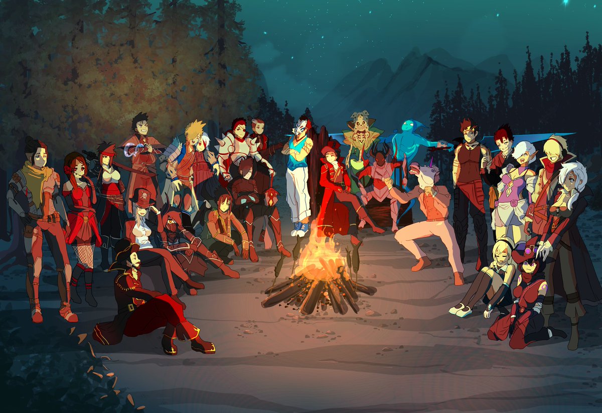 JesterNalagon's tweet photo. 2nd group commission from @MusicAQW and the Lariat family. Thanks guys https://t.co/UUVzlvcSsh