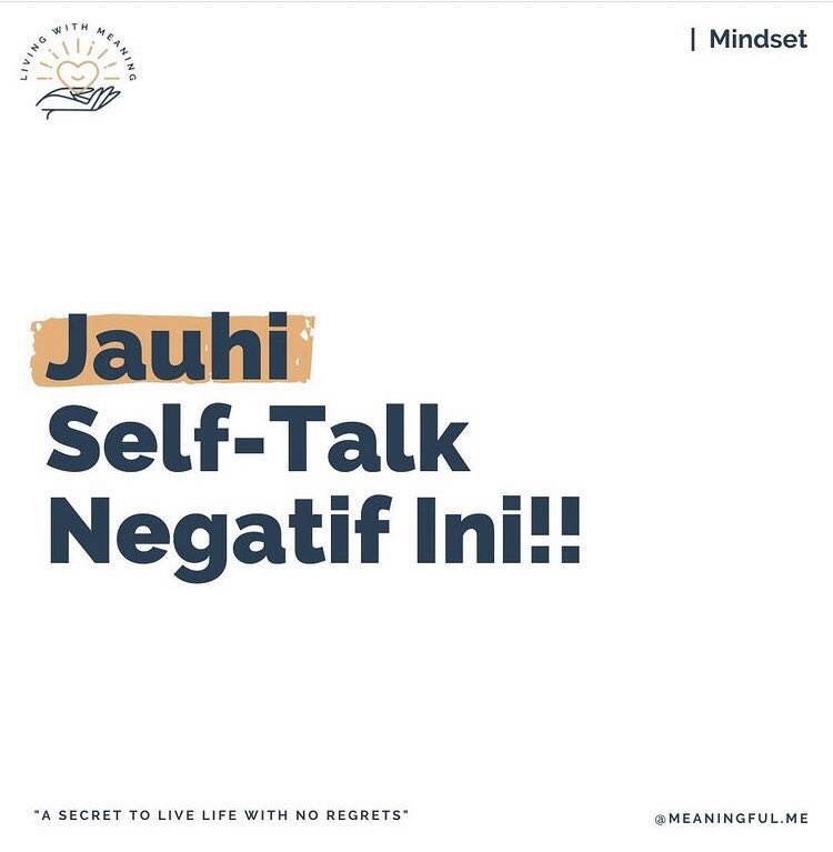 sstrongerrr's tweet photo. Self - Talk negatif apa yang sering kamu alami? https://t.co/4Z2I2nek6L