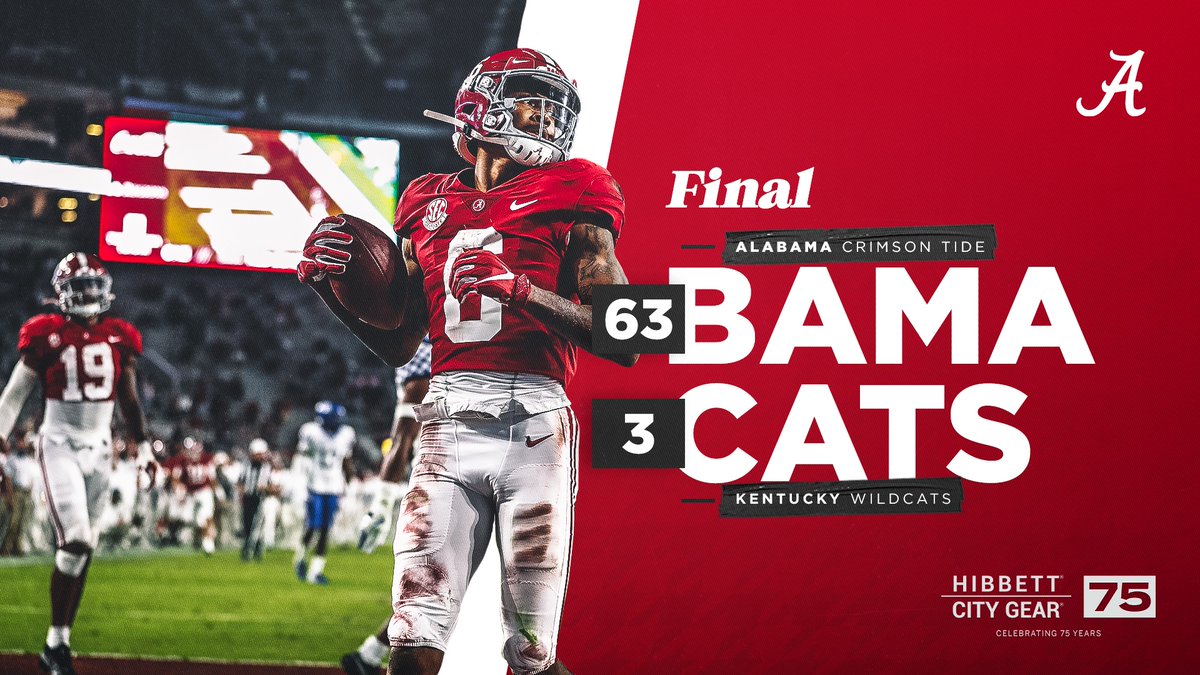 BAMA WINS!!!

#BamaFactor #RollTide