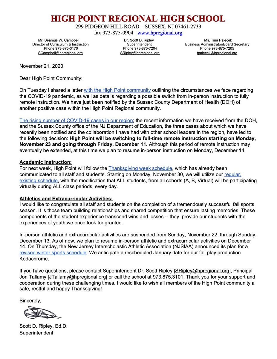 High Point Regional High School tweet media