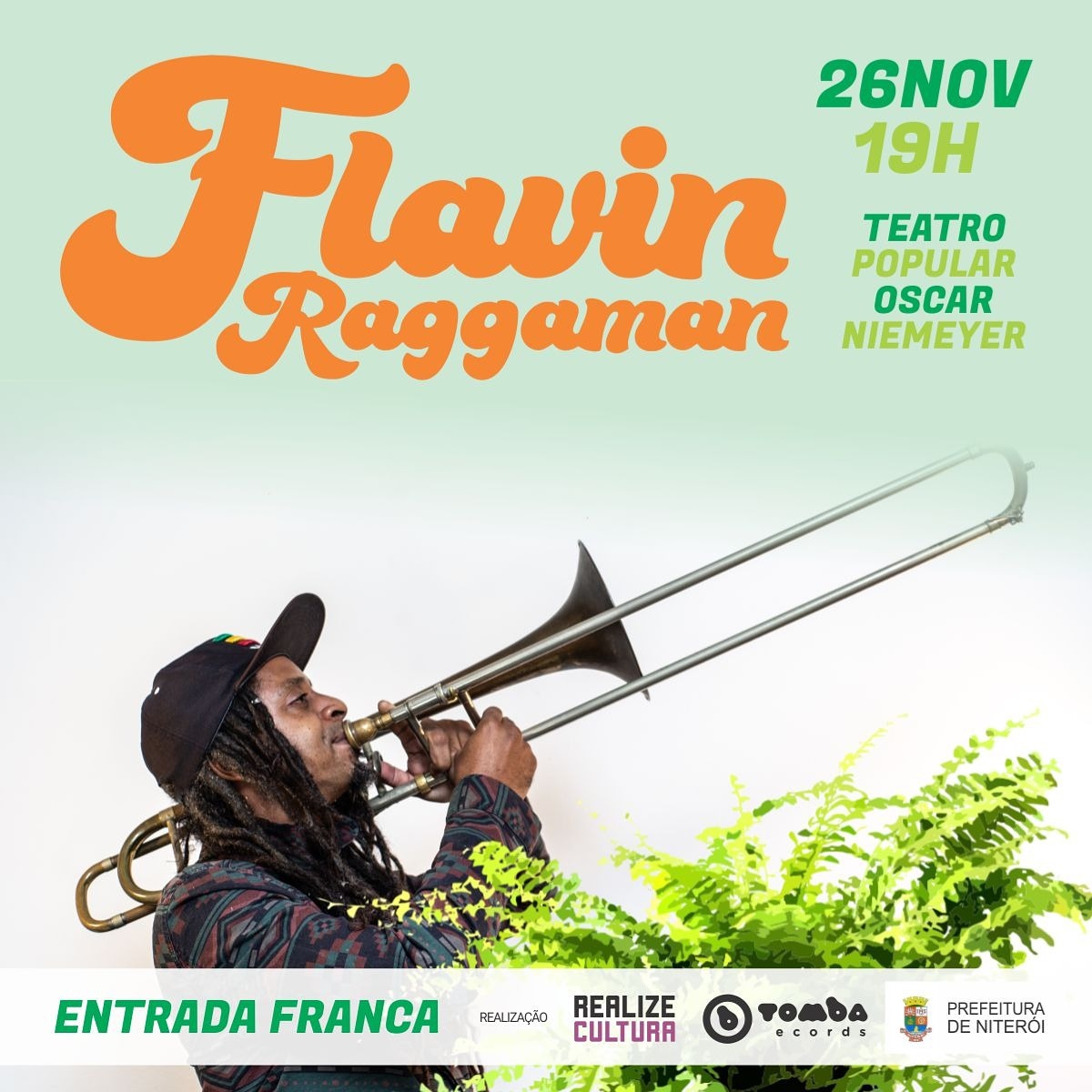 flavinraggaman's tweet photo. Serviço:
Flavin Raggaman
Dia 26 de novembro, 20 horas
Teatro Popular Oscar Niemeyer
Classificação etária: 14 anos
Maiores informações: (21) 3617-7730
Entrada Franca https://t.co/LHy24etVkk