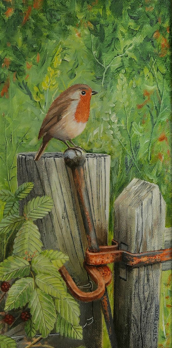 Recently finished this 6"x12" acrylic on stretched canvas.