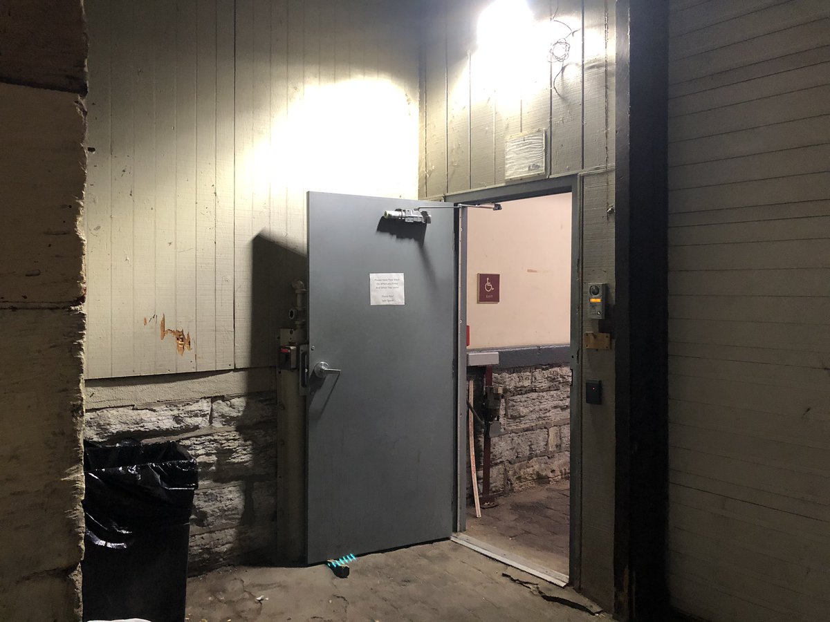 Here’s the door to the shelter. I was standing just inside, staff were just outside and the line formed where I was standing when I took this picture. It’s cold as hell just standing inside the door and outside tonight it’s 32F.