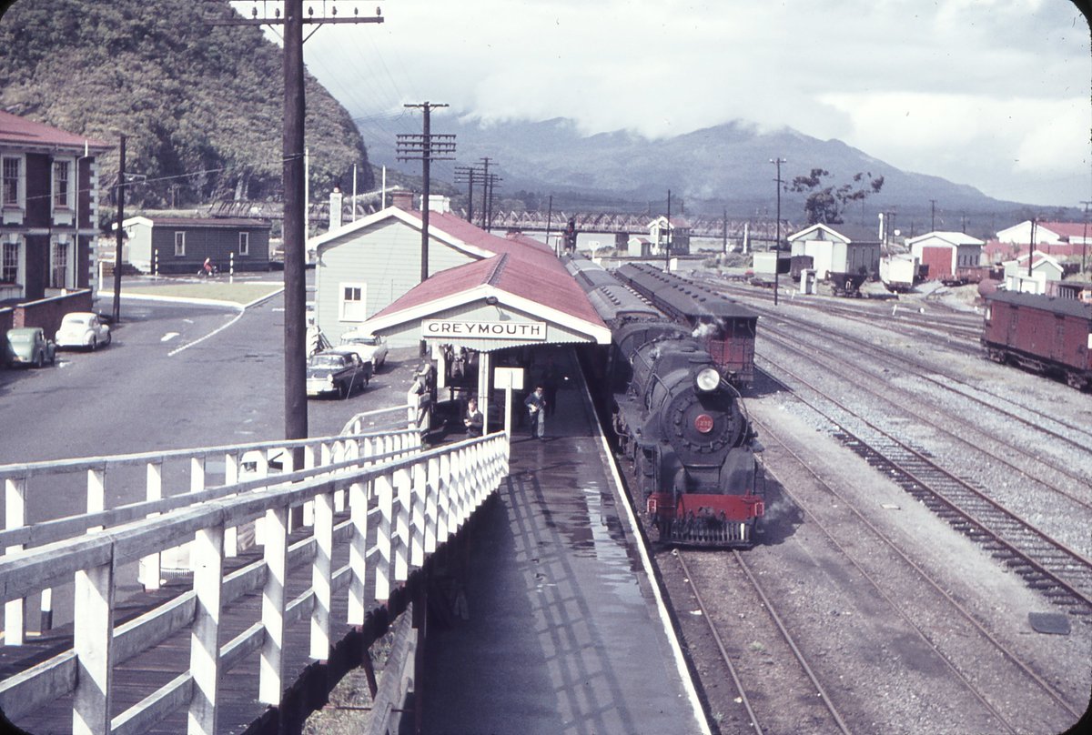 Because I have nothing better to do on a Sunday (actually, I do), I decided to flick through some old timetables to see what sort of train service some towns in New Zealand once had.Greymouth, to start. Today it has one departure, to Christchurch. Back in 1950? Bustling.
