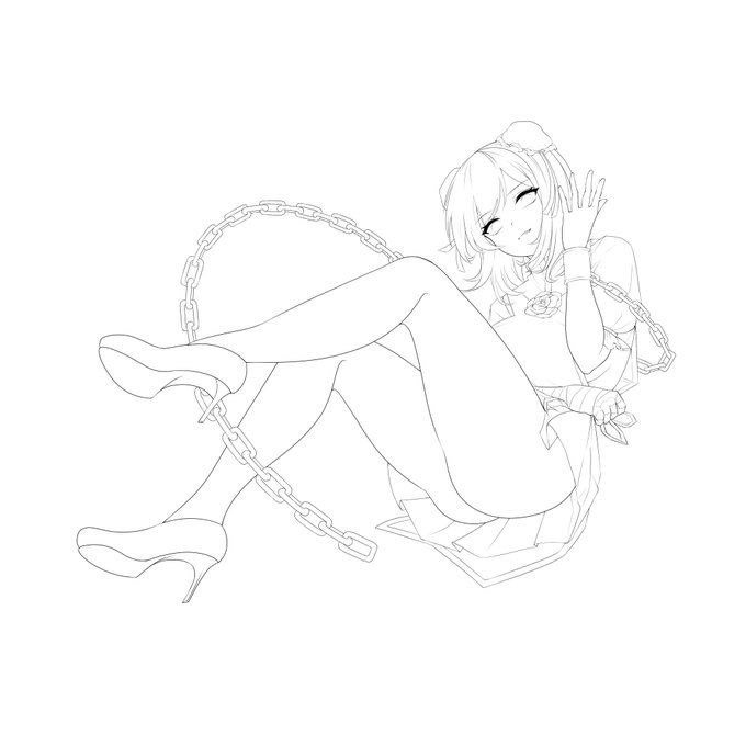 背景描いてたんですけど、想像力に乏しいため途中で挫けました😭
#皆さん線画と塗った後を見せてください 