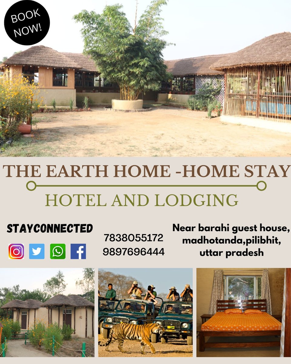 TheEarthHome1's tweet photo. The call of the nature 

#travels #safari #homedecor #homestays #photographer #pictureoftheday #travelholic #adventures #naturephotograpy #nature_perfection #pilibhitstories #pilibhit_tiger_reserve #hotelandlodging #sunrise #tigers #wooddesign #puranpur https://t.co/jSAvQ3jNeE