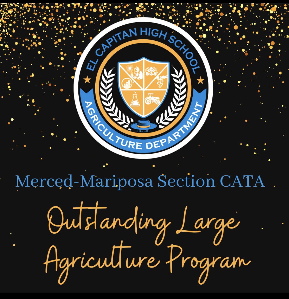 We are so thankful to have been awarded the Outstanding Large Agriculture Program in the Merced-Mariposa Section by the California Agriculture Teachers Association! 

We appreciate our Ag Ed colleagues for selecting us to receive this honor! 

@LShawECHS <a href="/ecgauchos/">El Capitan HS 🤠</a> #muhsdCTE #CTE