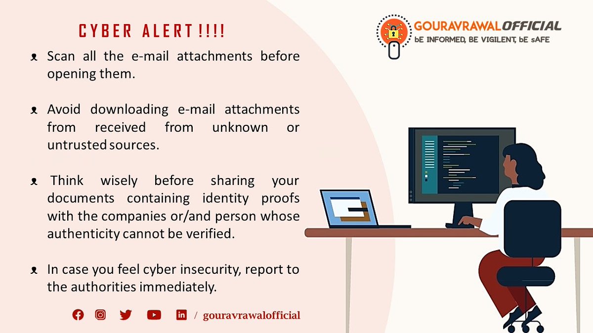 grawalofficial's tweet photo. Beware!!!! You may also be cheated online.
#onlinefraud #spoofingcall #atmfraud #identitytheft #otpfraud #unwantwdmails #securemindset #creditcarddetails #personalinformation #unsolicitedlinks #gouravrawalofficial
#trending #trendingnow #trendings https://t.co/ZwNSIDz6Yw