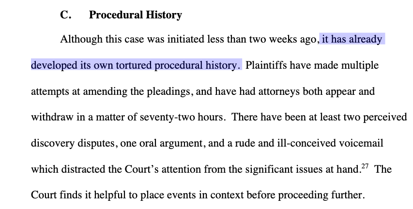 Is it bad when your case "has already developed its own tortured procedural history"?