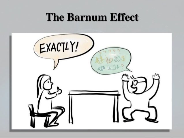 The Barnum Effect and Cold Reading - THREADLotta you out there are looking to improve your social & cold reading skills. Analyzing strangers on the spot.Using the Barnum Effect is IMO the easiest way to instantly improve your cold reading.I’ll dive into how to use it below
