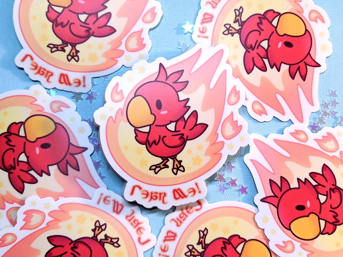 Redbeanfiend's tweet image. The most deadly creature in Final Fantasy...is actually cute?? Red Comet, the Chocobo just landed in my Etsy shop! Hurry before it casts meteor! etsy.com/shop/redbeanfi…! 
.
.
#chocobo #ffxiv #FFXIVART #FinalFantasy #redcomet #finalfantasyxiv #videogamefanart #finalfantasymeme