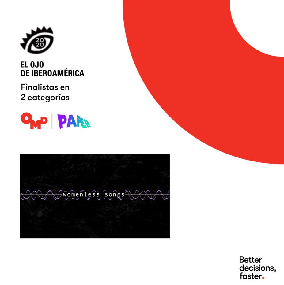 Una semana de grandes noticias al ser anunciados 2 finalistas en El Ojo de Iberoamérica 2020 con este gran trabajo del que nos hizo parte nuestro partner <a href="/ADPaper_/">ADPaper</a>