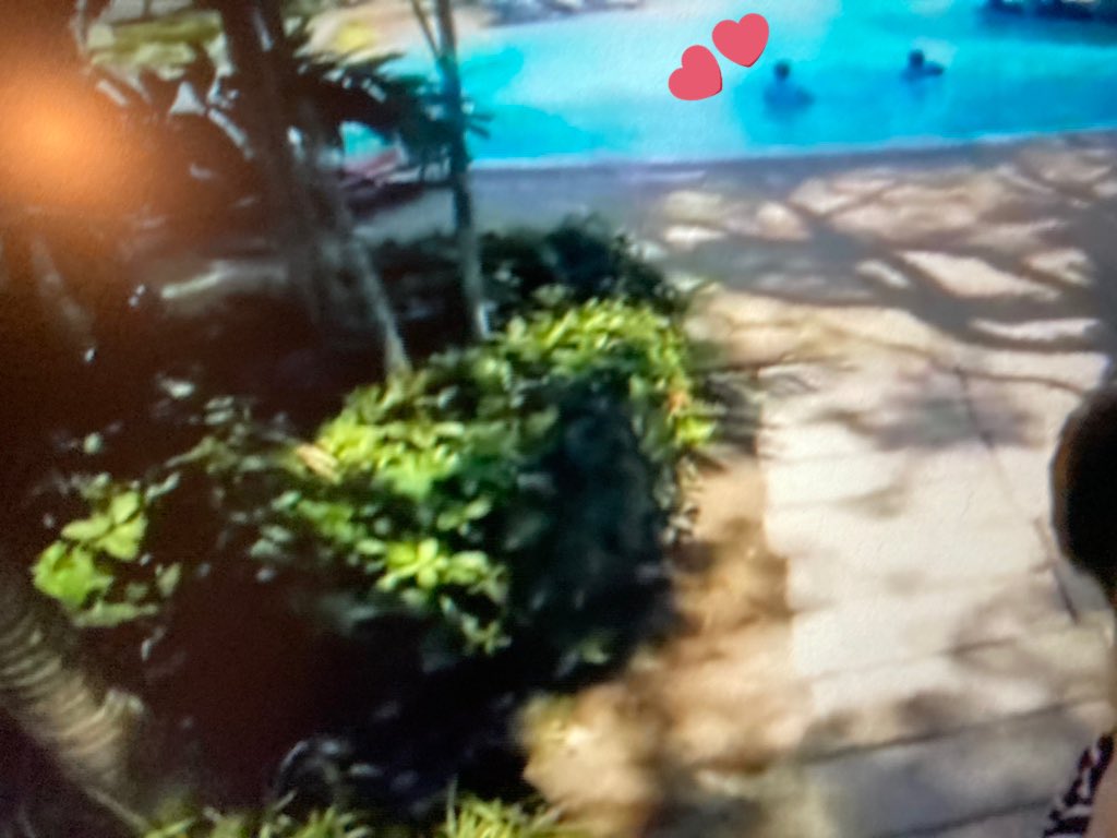 Do you remember BTS Summer Package 2015 in Kota Kinabalu? Tae was 19 and JK, 17...  Namjoon wore sleeveless top and the rest of them were wearing striped t-shirts except Taekook... Mmm...there were steps in the pool, too... 