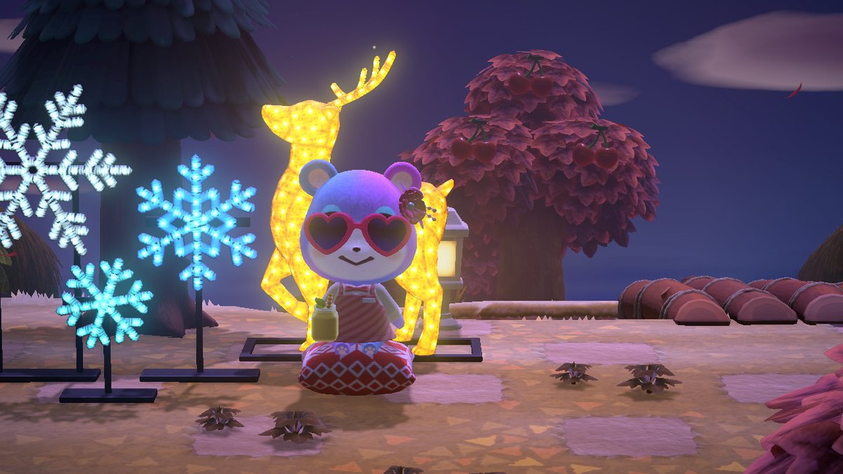 SiptownC's tweet photo. Holiday vibes #Judy #AnimalCrossing #ACNH #NintendoSwitch https://t.co/kSrUYwwvpl