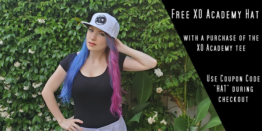Get your <a href="/XOAcademyFGC/">XO Academy ⭐ #EVO2022</a> hat FREE with a purchase of any XO Academy tee! Just use promo code "HAT" during checkout. 

Stock is limited, so don't let netcode delay cause you to miss this deal. (We'll let ourselves out)

Shirt - nexthitwins.com/product/xo-aca…
Hat - nexthitwins.com/product/xo-hat/