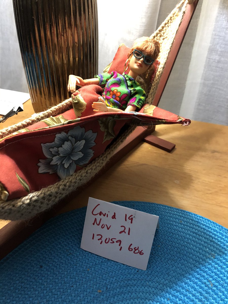 indypeony's tweet photo. MiniC trying to rest and relax at least one day a week #selfcare #teacherlife #isitbreakyet #Covid19BarbieUpdate https://t.co/FZS5klA3mi