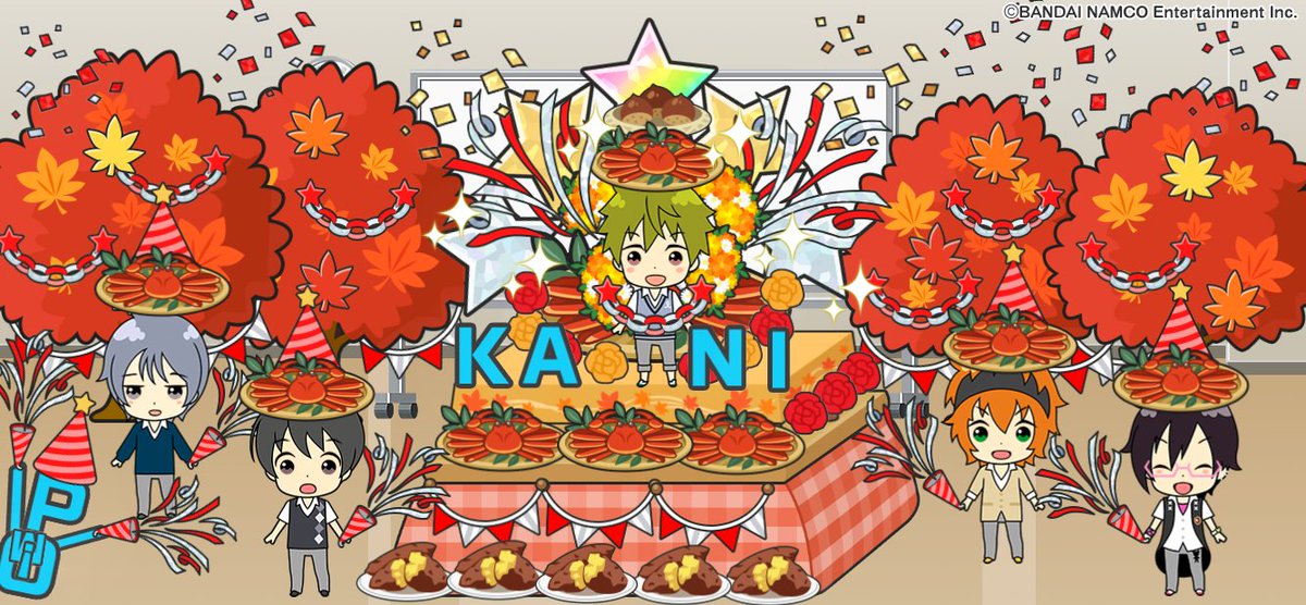 「これは隼人というか蟹を祭ってしまった弊事務所のカーニバル?の様子 」|ばんちのイラスト