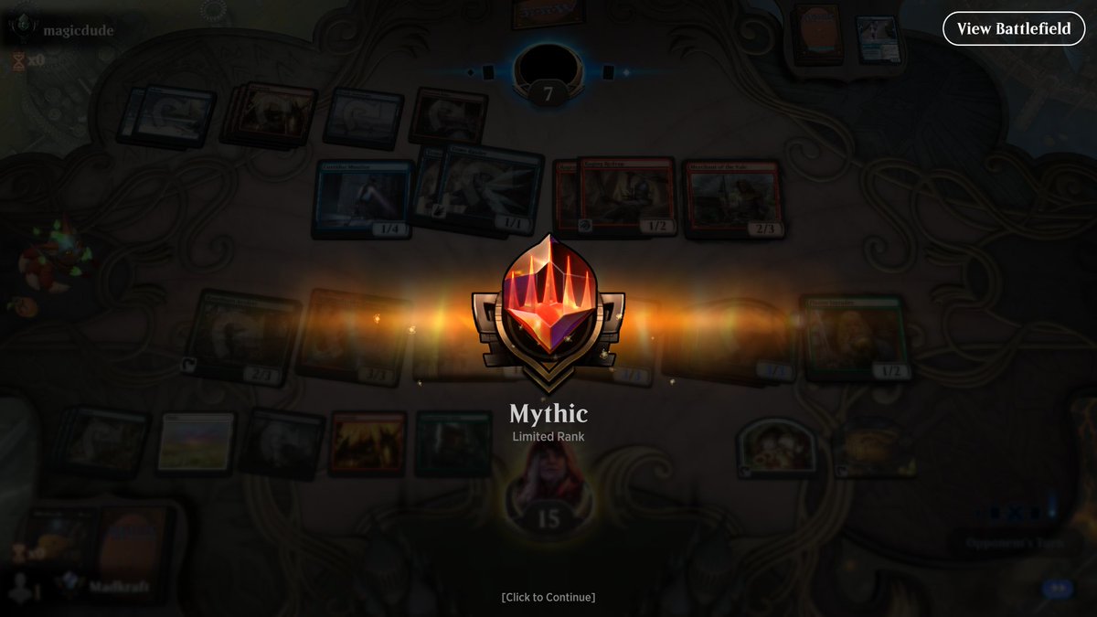 pink_vee's tweet photo. made it :P #MTGARENA https://t.co/fQf3aVW9wd