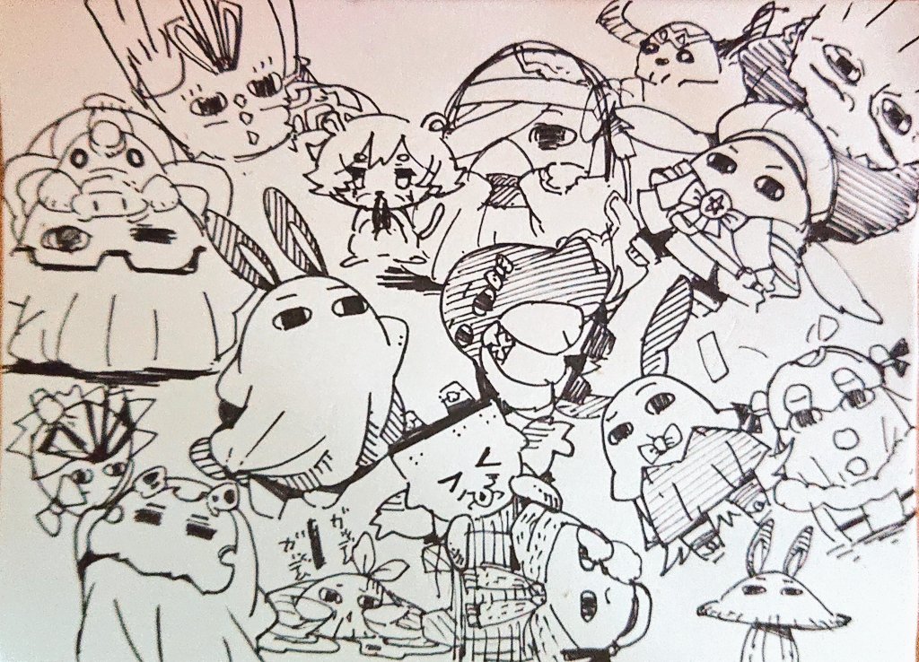 メジェド様たくさん 