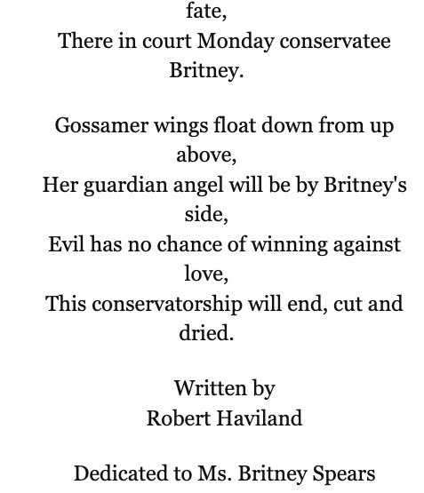 On the day of the hearing, Robert wrote “Conservatorship Will End”  #FreeBritney