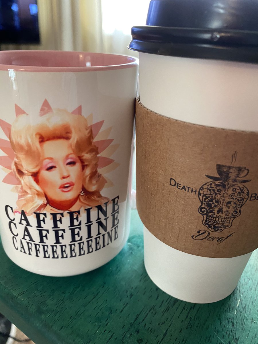 Coffee this AM from <a href="/EpiphanyABQ/">Epiphany Espresso</a> and couldn’t resist the cup! #supportlocal #DeathBeforeDecaf