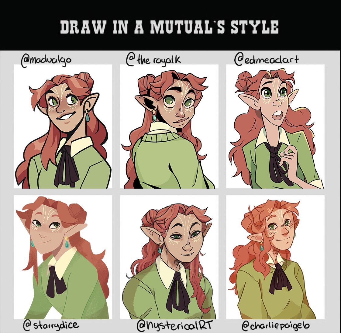 PART 1 !!! Im gonna do another set tomorrow so don't worry if you're not here!! 

I decided to draw my character Wrin so thank you to all of you cause she looks so cute in all of your styles

@madvalgo @TheRoyalK @EDMeadArt @starry_dice @HystericalRT @charliepaigeb 