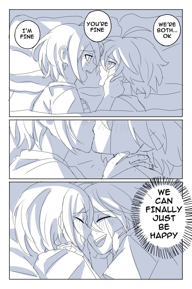 Couldn't sleep so I made a lil comic for my previous drawing 
