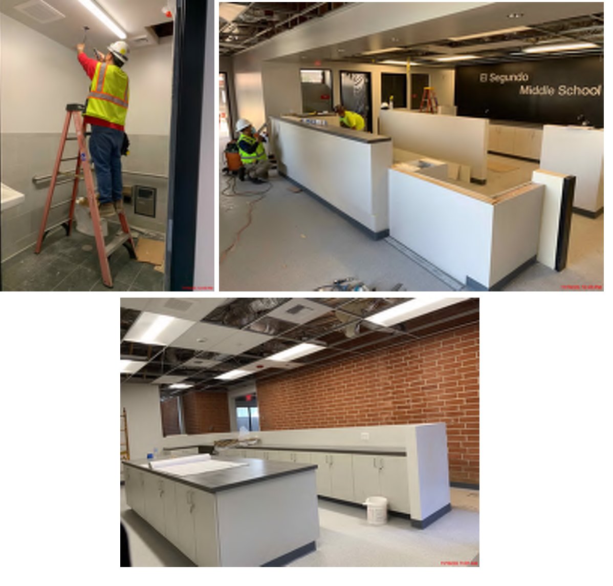 ElSegundoUSD's tweet photo. Thanks to Measure ES facilities bond funds, El Segundo Middle School’s remodeled administration office and faculty lounge/workroom is nearly complete and getting finishing touches! #MeasureES https://t.co/XrgkoZnedl