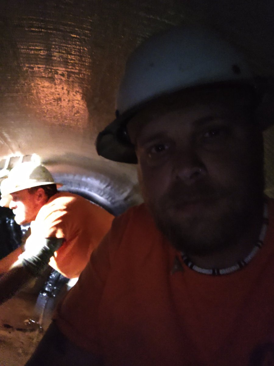 OsirisCODE's tweet image. Workflow inside underground pipe.