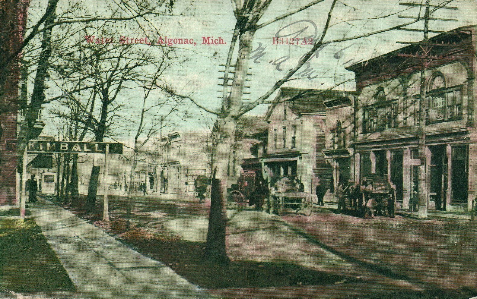 Michigan's Past on Twitter "Water St Looking N in Downtown Algonac