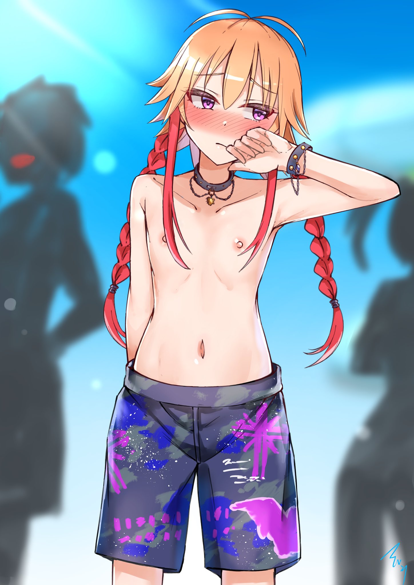 まばんな 新刊は委託中 男水着チャレンジ 二宮飛鳥 文字無し差分あり