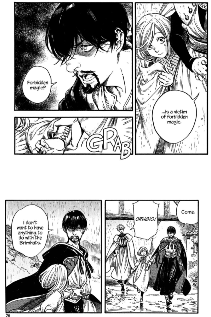 sorry but the way orugio stares at qifrey when he says "i don't want anything to do with the brimhats" hi are you like devoted to him lol 