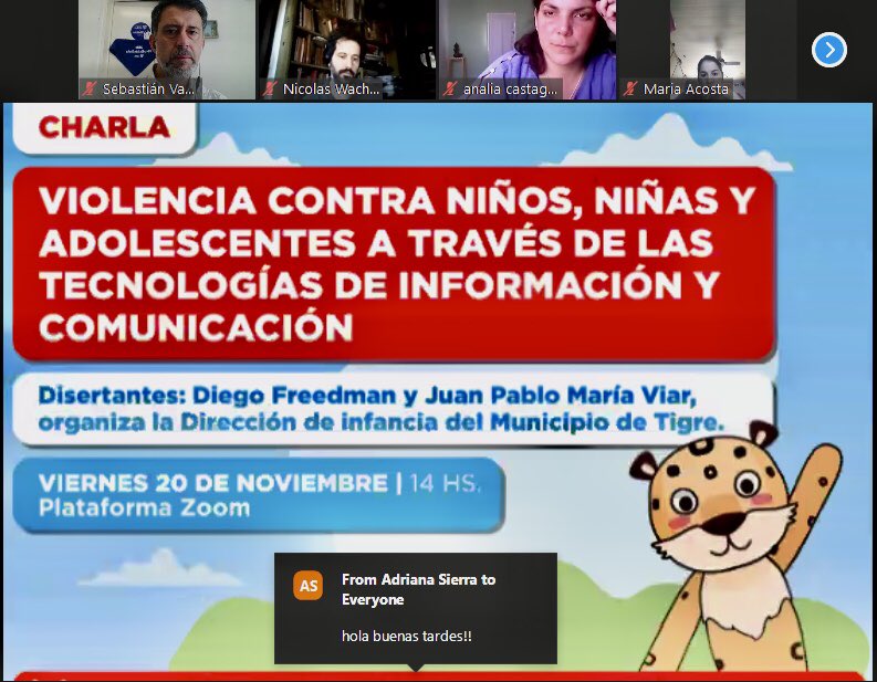 SecMujeresTigre's tweet photo. Participamos junto con la Dirección de Infancia y diferentes áreas de @MunicipioTigre de la charla: “Violencia contra niños, niñas y adolescentes a través de las Tecnologías de Información y Comunicación” en el marco del #DiaDeLosDerechosDelNiño 👦🏻🧒🏼👶🏻 https://t.co/hLjWr84Ic1
