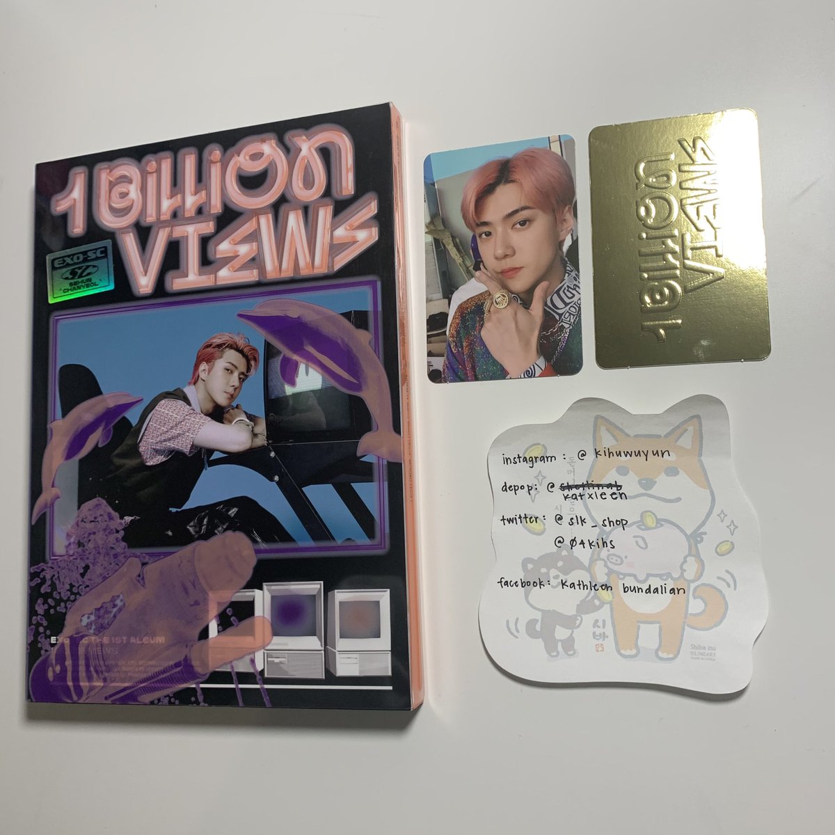 slk_shop's tweet photo. 🦋 WTS EXO-SC 1 BILLION VIEWS SEHUN VER ALBUM 🦋

- everything pictured will be included
- only selling as a SET
- $13 (includes tracked shipping)
___________

📍 US Only
💌 dm if interested! 

• please share 🤍
___________________
#exosale #exosc #kpopsale #kpopalbumsale https://t.co/n6E96xgPME