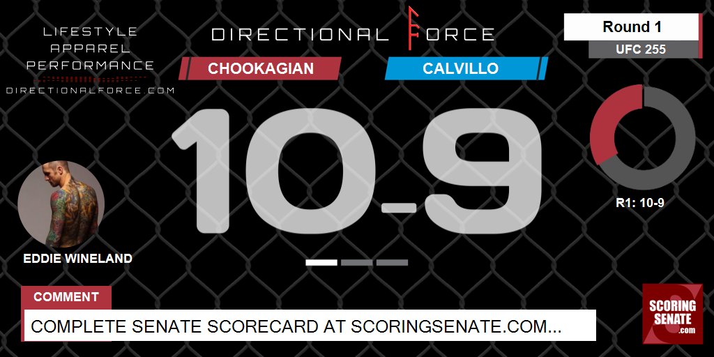 10-9 Chookagian R1
#UFC255 #ScoringSenate #MMA
Scorecard: https://t.co/PYphoynojx https://t.co/7qCQX7lTAo