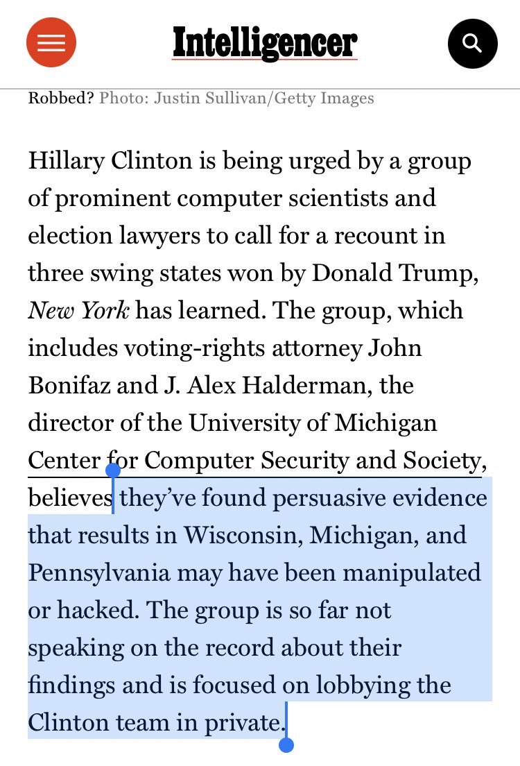 Exhibit E, F, G and H that until recently it was not LOL CRAZY and “undermining our democracy” to claim and/or report about alleged election hacking.