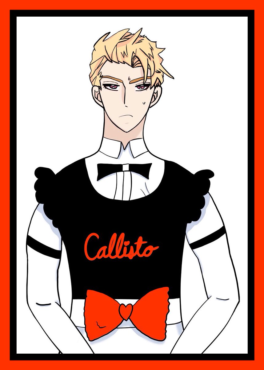 kyousunset's tweet photo. Callisto in a maid uniform because...why not 😏 #VADDcontest #villainsaredestinedtodie #callisto @tapas_app https://t.co/bDEZT5yoVE