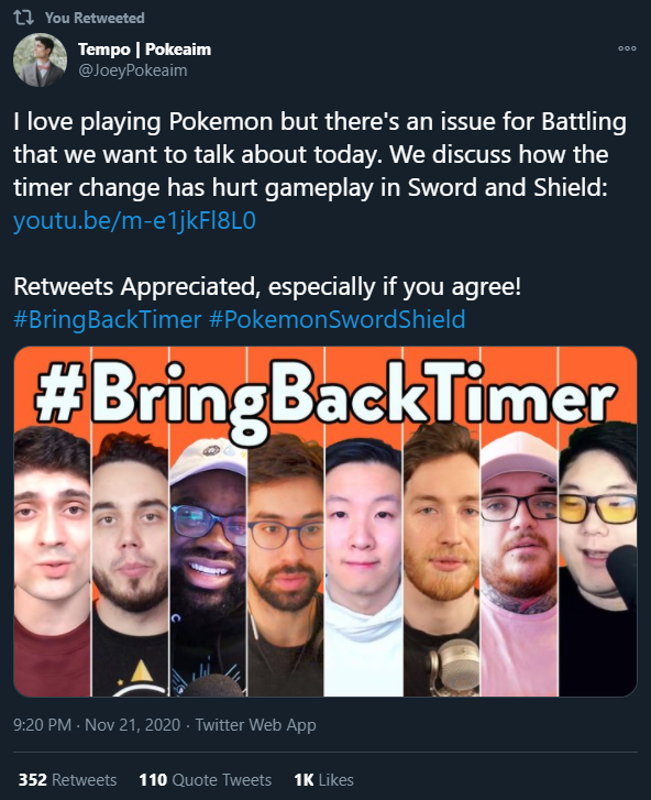 DistantKingdom's tweet image. this is an objective issue that im sure your typical die hard fanboy will dismiss as a &quot;nitpick&quot;, but this really does exclude people from the game

gen8 is the first time i havent touched 6v6 singles even once, despite it being my favorite thing to do every gen

#BringBackTimer