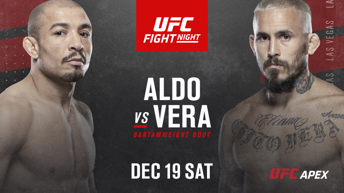How good does our #UFCVegas17 look right now?!
@JoseAldoJunior vs @ChitoVeraUFC just added to our final card of 2020! https://t.co/l4gkbj4Dvw